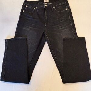 J. Crew Vintage Straight Black Denim Jeans